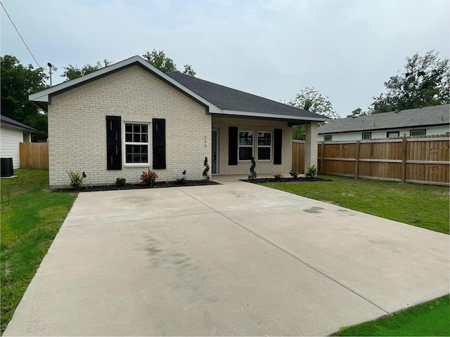 206 E Birch St, Campbell, TX 75422 - view of front of home with brick siding and central AC unit