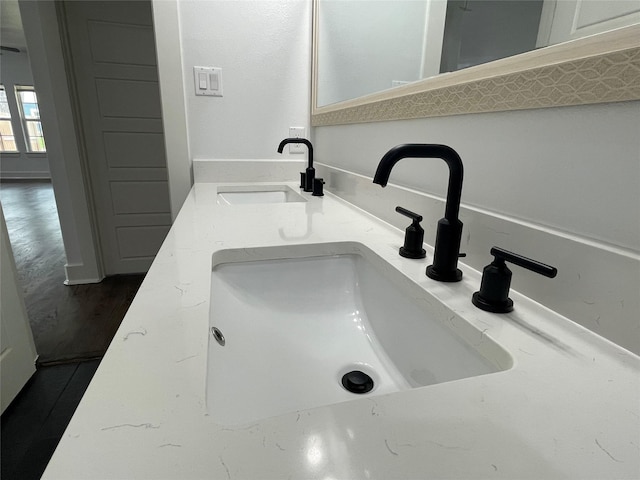 206 E Birch St, Campbell, TX 75422 - bathroom view of a sink and wood finished floors