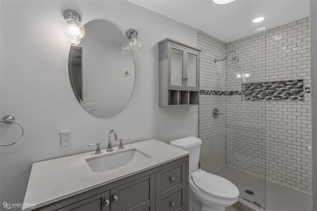 704 Taylor Bend St, Haughton, LA 71037 - full bath with a tile shower, toilet, and vanity