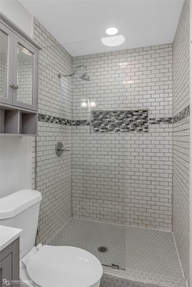 704 Taylor Bend St, Haughton, LA 71037 - bathroom featuring toilet, a shower stall, and vanity
