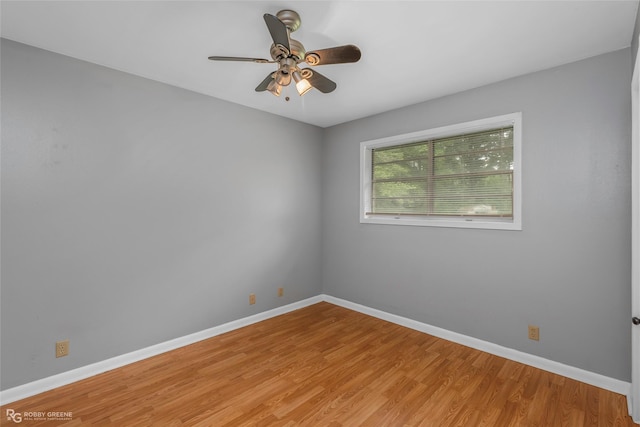704 Taylor Bend St, Haughton, LA 71037 - unfurnished room with ceiling fan, light wood finished floors, and baseboards