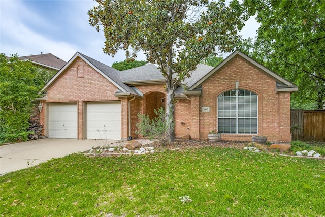 3002 Chukar Dr, Mckinney, TX 75072 - traditional home featuring an attached garage, concrete driveway, brick siding, and a shingled roof