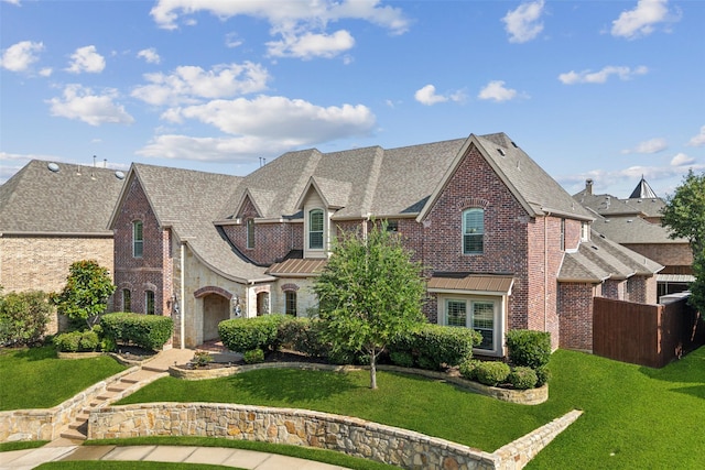 1270 Timber Ln, Frisco, TX 75036 - view of front facade with a shingled roof, brick siding, and stone siding