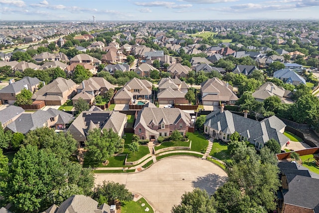 1270 Timber Ln, Frisco, TX 75036 - aerial overview of property's location with nearby suburban area