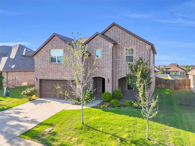 405 Calvert Dr, Midlothian, TX 76065 - view of front of home featuring brick siding, an attached garage, and driveway