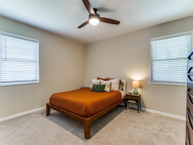 5408 Waltham Ave, Fort Worth, TX 76133 - bedroom with light colored carpet and a ceiling fan