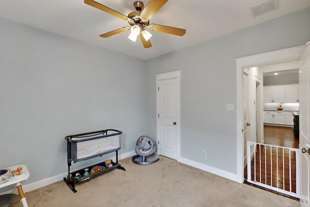 3716 Alder Dr, Mckinney, TX 75071 - unfurnished bedroom featuring baseboards, carpet, and a ceiling fan