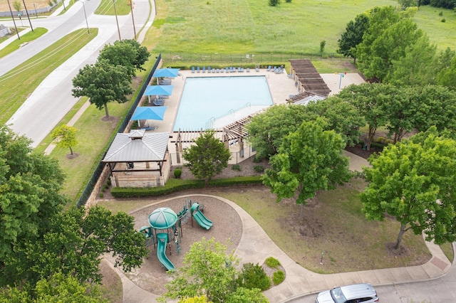 3716 Alder Dr, Mckinney, TX 75071 - drone / aerial view of a pool