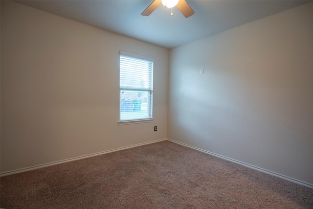 1543 Meadowlake Dr, Waxahachie, TX 75165 - empty room featuring ceiling fan, baseboards, and carpet flooring