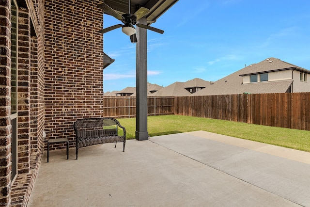 2139 Devonblue Dr, Forney, TX 75126 - view of patio with a ceiling fan