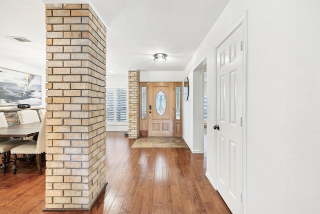 8820 Hunters Glen Trl, Fort Worth, TX 76120 - entryway with hardwood / wood-style floors