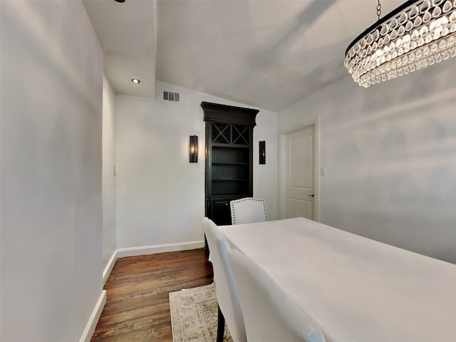 3127 Pastor St, Dallas, TX 75212 - bedroom featuring dark wood finished floors, baseboards, and recessed lighting