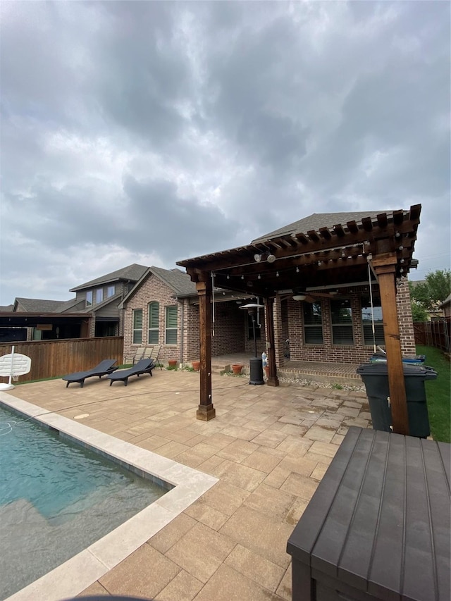 4434 Vineyard Creek Dr, Grapevine, TX 76051 - view of swimming pool featuring a pergola and a patio