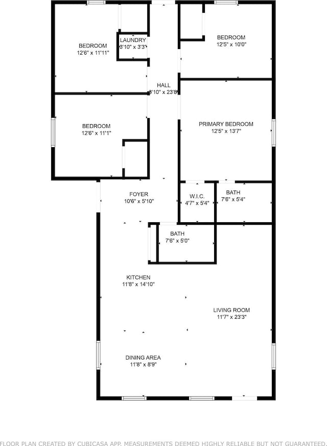 1832 Arch St, Fort Worth, TX 76105 - property floor plan