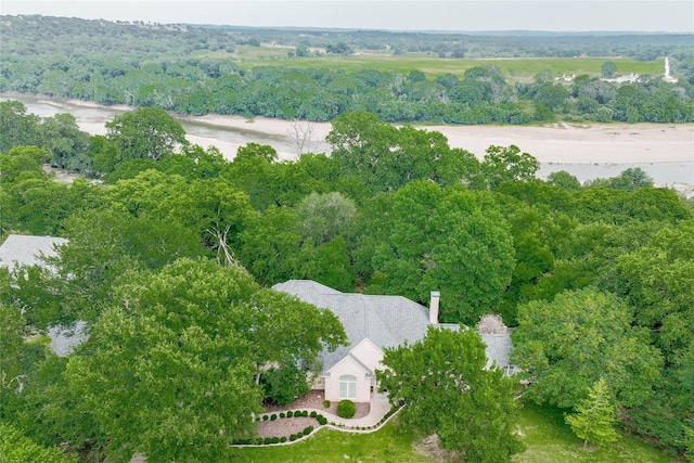 7712 Ravenswood Rd, Granbury, TX 76049 - view from above of property featuring a heavily wooded area