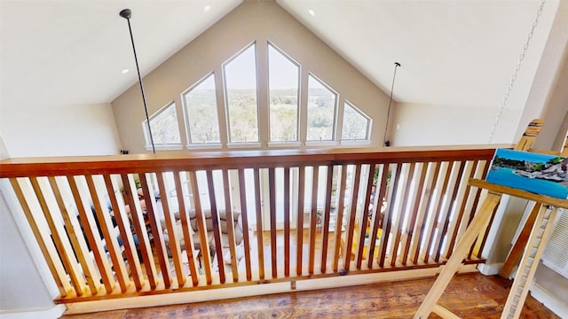 2807 Wind Point Ct, Tolar, TX 76476 - hall featuring plenty of natural light and wood finished floors