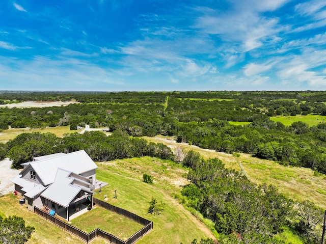 2807 Wind Point Ct, Tolar, TX 76476 - view from above of property with a forest