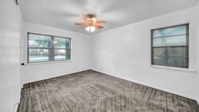 100 Oakhurst Dr, Hurst, TX 76053 - empty room with baseboards, carpet, and a ceiling fan