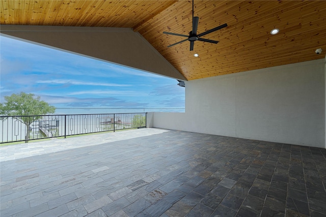 733 El Barco, Corsicana, TX 75109 - view of patio / terrace featuring a ceiling fan