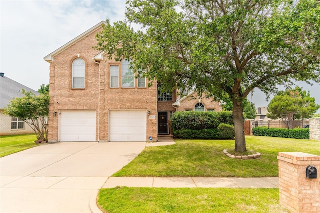 6500 Fannin Farm Way, Arlington, TX 76001 - view of front of property with driveway, an attached garage, and brick siding