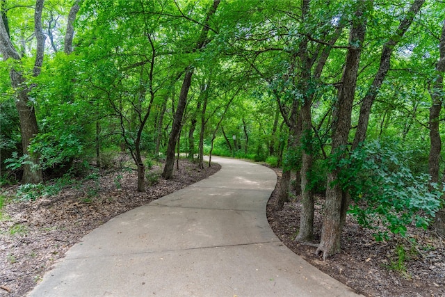 6500 Fannin Farm Way, Arlington, TX 76001 - view of property's community with a wooded view and concrete driveway