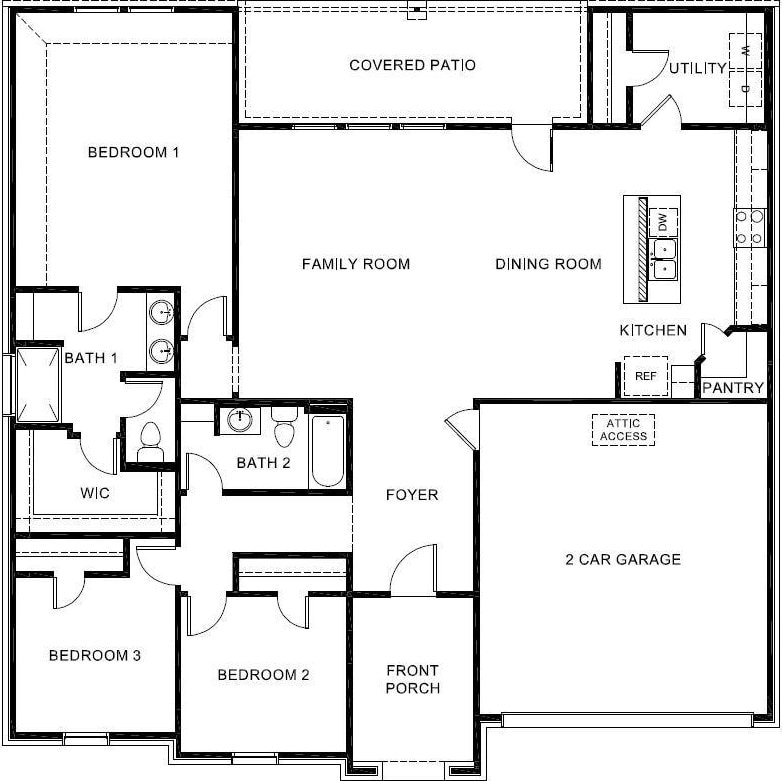 2310 Republic Ave, Abilene, TX 79601 - home floor plan