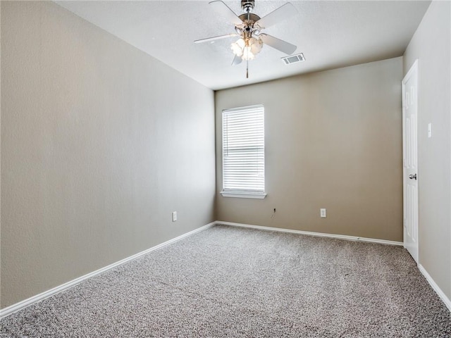 1341 Bristol Ln, Providence Village, TX 76227 - unfurnished room with ceiling fan, carpet, and baseboards