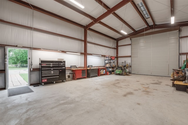 641 Hidden Pass, Royse City, TX 75189 - garage featuring a workshop area