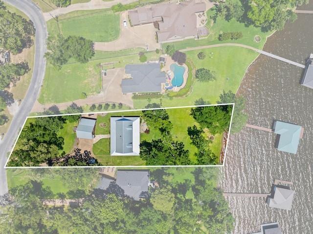 16887 Rainbow Ridge Cir, Tyler, TX 75707 - view of property location featuring property boundaries highlighted and a pool
