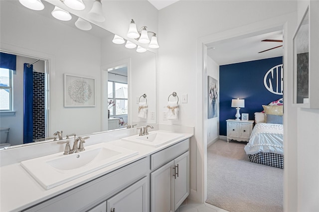 2840 Spring Valley Way, Anna, TX 75409 - bathroom with ensuite bathroom and double vanity