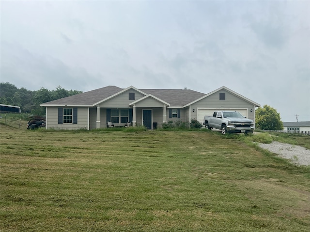 306 Valley Lake Ct, Springtown, TX 76082 - single story home with a front lawn, an attached garage, driveway, and a shingled roof
