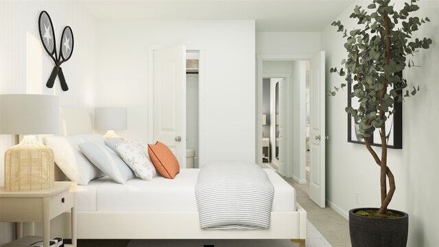 7730 Reese St, Dallas, TX 75114 - bedroom featuring light carpet and baseboards