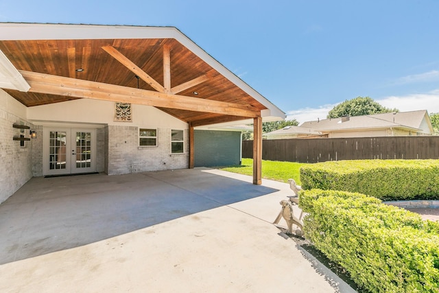 2505 Kelsey Dr, Plano, TX 75075 - view of patio with french doors