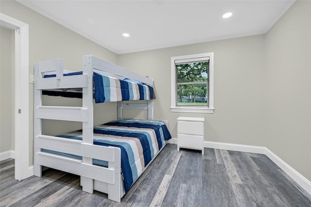 912 Kiowa Dr W, Lake Kiowa, TX 76240 - bedroom featuring wood finished floors, baseboards, and recessed lighting
