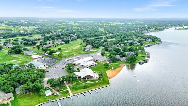 912 Kiowa Dr W, Lake Kiowa, TX 76240 - aerial overview of property's location featuring a large body of water