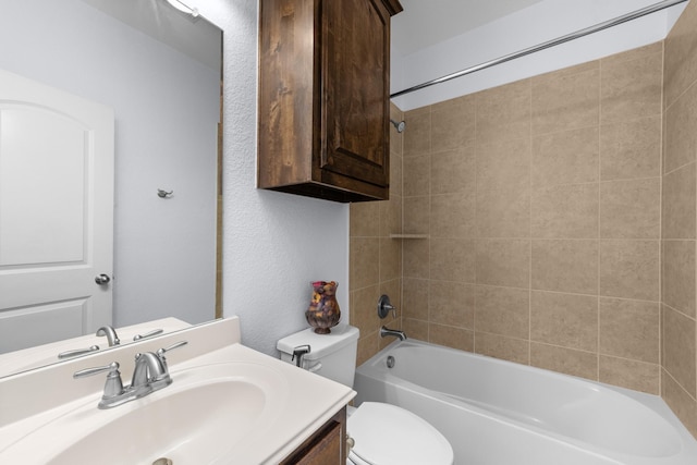 5776 Civetta Ct, Frisco, TX 75035 - bathroom featuring toilet, vanity, and  shower combination