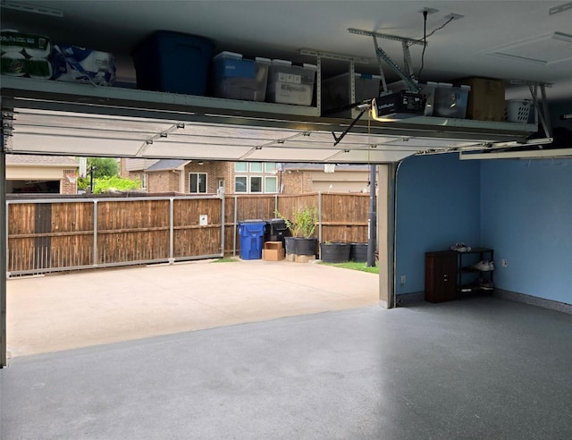 5776 Civetta Ct, Frisco, TX 75035 - garage with a garage door opener and baseboards