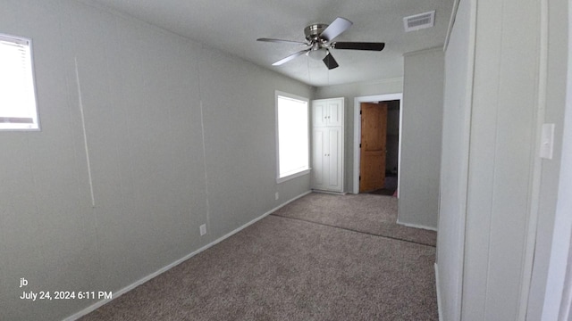 8278 Circle Dr, Kemp, TX 75143 - unfurnished bedroom with carpet floors and ceiling fan