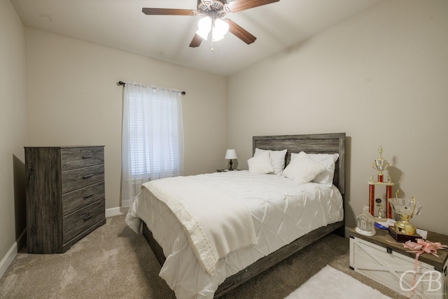 6833 Inverness St, Abilene, TX 79606 - carpeted bedroom featuring baseboards and a ceiling fan