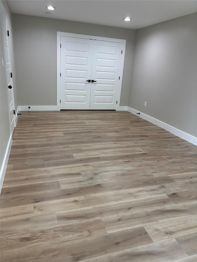 3214 51st St, Dallas, TX 75216 - unfurnished room with recessed lighting, baseboards, and light wood finished floors