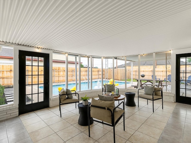 6622 Symphony Dr, Dallas, TX 75227 - sunroom / solarium with a pool