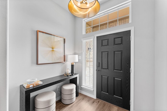 1412 Inks Dr, Desoto, TX 75115 - entryway with wood finished floors and baseboards