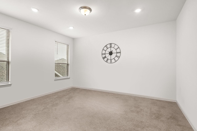5415 Waterloo Dr, Sachse, TX 75048 - carpeted spare room featuring baseboards and recessed lighting