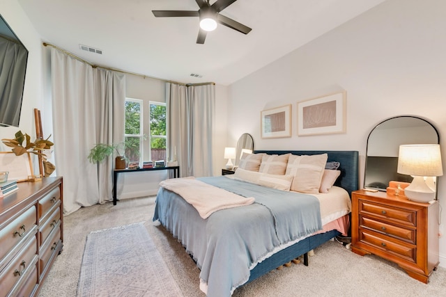 391 E Lamar St, Royse City, TX 75189 - bedroom with light colored carpet and ceiling fan
