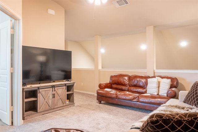 3031 Concourse Dr, Royse City, TX 75189 - living area featuring carpet and ceiling fan