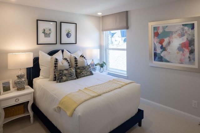 410 Holly Rd, Oak Point, TX 75068 - bedroom with carpet, baseboards, and recessed lighting