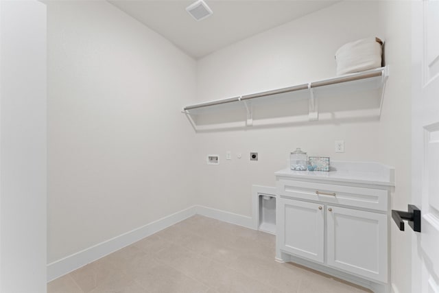 2104 Danner St, Fort Worth, TX 76105 - laundry room featuring electric dryer hookup, washer hookup, and baseboards