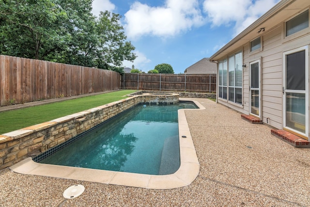 6813 Andress Dr, Fort Worth, TX 76132 - view of swimming pool with a fenced backyard and a pool with connected hot tub