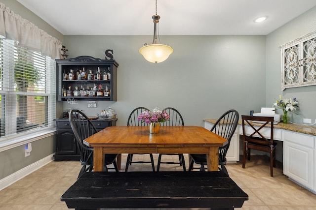 5136 Raisintree Dr, Fort Worth, TX 76244 - dining room featuring light tile patterned floors and baseboards