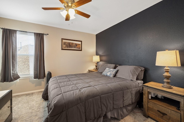 5136 Raisintree Dr, Fort Worth, TX 76244 - carpeted bedroom with baseboards and ceiling fan